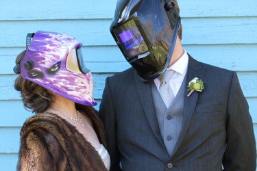 Steve and wife Catherine on their wedding day. No veil needed! 